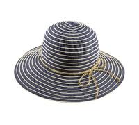 Scheibler Workwear - Sommerhut Maria Damen - klassischer Strohhut - Sonnenhut für Sommer & Urlaub - verfügbar in den Größen 56-58 (Blau)