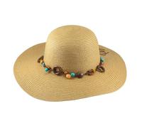 Scheibler Workwear - Sommerhut Mila Damen - klassischer Strohhut - Sonnenhut für Sommer & Urlaub - verfügbar in den Größen 55-57 (Camel)