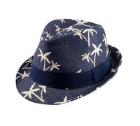 Scheibler Workwear - Strohhut Lukas Kinder - klassischer Kinderhut aus Stroh - Sonnenhut für den Sommer - verfügbar in den Größen 52-54 (Blau)