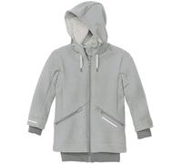 Schicker warmer Kindermantel in grau 140