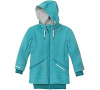 Schicker warmer Kindermantel in türkis 104