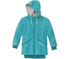 Schicker warmer Kindermantel in türkis 104