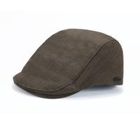 Schiebermütze CHILLOUTS "Dion Hat", Herren, Gr. L, braun, Kunstfaser, unifarben, Mützen, ergonomische Passform, erhältlich in zwei Größen (20775644-L) braun