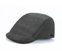 Schiebermütze CHILLOUTS "Dion Hat", Herren, Gr. M, grau, Kunstfaser, unifarben, Mützen Schiebermütze, ergonomische Passform, erhältlich in zwei Größen (59683714-M)