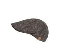 Schiebermütze CHILLOUTS "Jaro Hat", Herren, Gr. L-XL (58/61), schwarz (anthrazit check), Wollmischung, kariert, Mützen, Hoher Wollanteil (79352317-LXL) anthrazit check