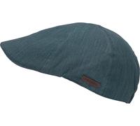 Schiebermütze CHILLOUTS "Jesolo Hat", Herren, Gr. S/M, blau (washed blau), Web, Baumwolle, meliert, unifarben, Mützen, aus reiner Baumwolle mit minimalistischem Look & komfortabler Passform (66504307-