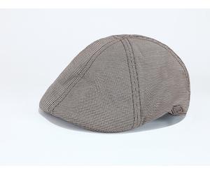 Schiebermütze CHILLOUTS "Kyoto Hat", Herren, grau, Materialmix, meliert, Mützen, mit modernem Karomuster & Gummizug (93353716-0) grau