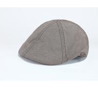 Schiebermütze CHILLOUTS "Kyoto Hat", Herren, grau, Materialmix, meliert, Mützen, mit modernem Karomuster & Gummizug (93353716-0) grau