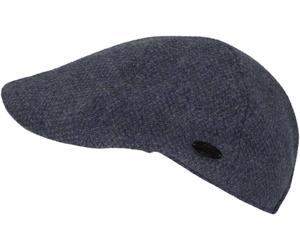 Schiebermütze CHILLOUTS "Leopold Hat", Herren, Gr. L/XL (58/61), blau (navy blau), Wollmischung, meliert, Mützen, mit leicht gebogenem Schirm (83738941-L) navy blau