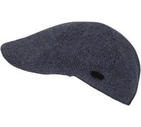 Schiebermütze CHILLOUTS "Leopold Hat", Damen, Gr. S/M (54/57), blau (navy blau), Wollmischung, meliert, klassisch,casual, Mützen, mit leicht gebogenem Schirm (83738941-S) navy blau