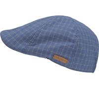 Schiebermütze CHILLOUTS "Samsun Hat", Herren, Gr. L/XL, blau, Kunstfaser, kariert, Mützen, mit feinem Karomuster & modernem Schnitt (15597930-L) blau