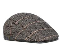 Schiebermütze Herren Damen Flat Cap Gatsby Newsboy 55 59 cm Deep Grey