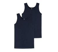 Schiesser Tank Tops 2er-Pack Bio-Baumwolle 95/5 Nachtblau Jungen Größe 164