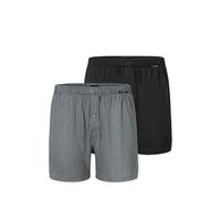 Schiesser Herren 2 Pack Boxershorts Baumwolle Jersey weich Multipack - Jerseyboxer, Sortiert 3_182427, 14