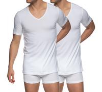 Schiesser Herren T-Shirt - 2er-Pack 95/5 weiss Gr. 5