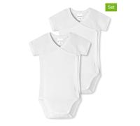 Schiesser 2er-Set: Bodys in Weiß - Größe 44 | Baby Bodys