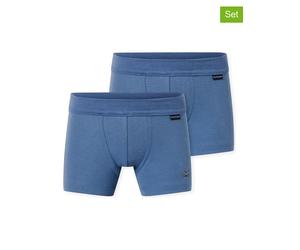 Schiesser 2er-Set: Boxershorts in Blau - Größe 140 | Kinder Waesche