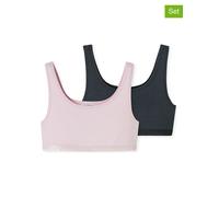Schiesser Mädchen 2 Pack Unterwäsche Bustier - 95/5 Organic Bio Baumwolle - Größe 140 bis 176