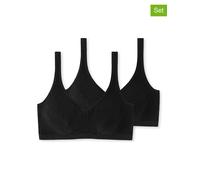 Schiesser Damen 2 PACK Bustier mit Cups Baumwolle - 95/5