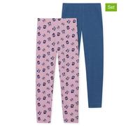 Schiesser Leggings 2er-Pack Pandas mehrfarbig - 95/5 für Mädchen 116