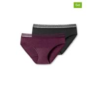 Schiesser 2er-Set: Slips in Pflaume - Größe 38/40 | Damen Unterteile