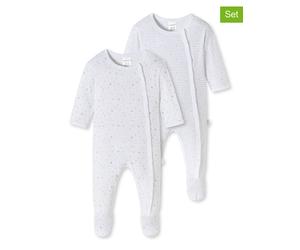 Schiesser 2er-Set: Strampler in Weiß - Größe 68 | Strampler