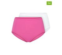 Schiesser 2er-Set: Taillenpantys in Pink - Größe 48 | Damen Unterteile
