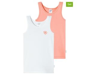 Schiesser 2er-Set: Tops in Weiß - Größe 116 | Kinder Oberteile