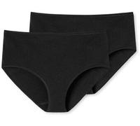 Schiesser 2P 95-5 Organic Cotton Midi Briefs Schwarz Baumwolle Small Damen