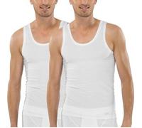 Schiesser 2P Authentic Undershirts Weiß Baumwolle XX-Large Herren