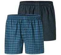 Schiesser 2P Boxershorts multipack Blau Baumwolle Medium Herren