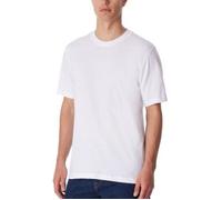 Schiesser 2P Essentials American T-shirts Round Neck Weiß Baumwolle XX-Large Herren