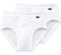 Schiesser 2P Essentials Fine Rib Sports Briefs Weiß Baumwolle XX-Large Herren
