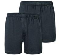Schiesser 2P Long Boxershorts Dunkelblau Baumwolle 3XL Herren