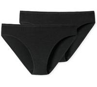 Schiesser 2P Modal Essentials Tai Briefs Schwarz Medium Damen