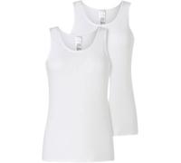 Schiesser 2P Modern Lace Top Weiß Baumwolle 46 Damen