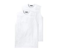 Schiesser Muscle Shirt ohne Arm 0/0 Doppelpack - 208010, Größe Herren:S, Farbe:weiss