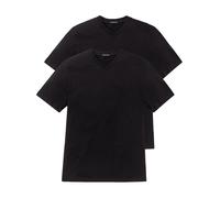 Schiesser - 2p Shirt - American V-neck - Schwarz