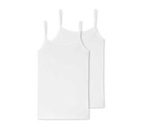 SCHIESSER Damen Spaghettitop, 2er Pack - Single Jersey, Serie 95/5, uni Weiß 4XL