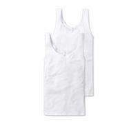 Schiesser - 2p Top - Cotton Essentials - Weiß