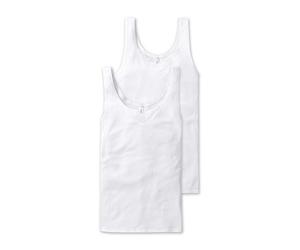 Schiesser - 2p Top - Cotton Essentials - Weiß