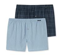Schiesser Herren Boxershorts Web (2er Pack), Mehrfarbig 3, S