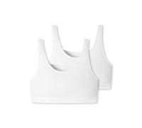 Schiesser Damen 2pack Bustier, Weiß, 40 EU