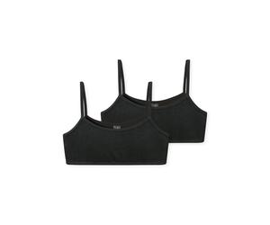 SCHIESSER - 2PACK Bustiers schwarz - Gr. - 140