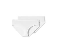 Schiesser Hipster Panty 2er-Pack Bio-Baumwolle 95/5 Damen Weiß Größe 44