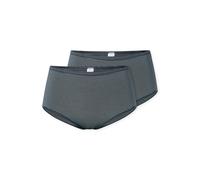 Schiesser Damen Midislip - 2er-Pack Modal Essentials blau Gr. 44