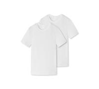 Schiesser Shirt kurzarm 2er-Pack Organic Cotton weiß - 95/5 für Jungen 164