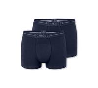 Schiesser Boxershorts Cotton Flex Single Jersey 85% Baumwolle 2er-Pack Herren Gr. 4 Blau (Admiral)