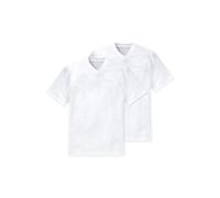 Schiesser T-Shirts Herren V-Ausschnitt Baumwolle weiß, 5 (M)