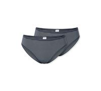 Schiesser Damen Tai-Slips Modal Essentials 2er-Pack Streifenmuster Nachtblau Gr. 36